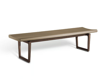 FIDELIO - Leather bench by Poltrona Frau - view 2